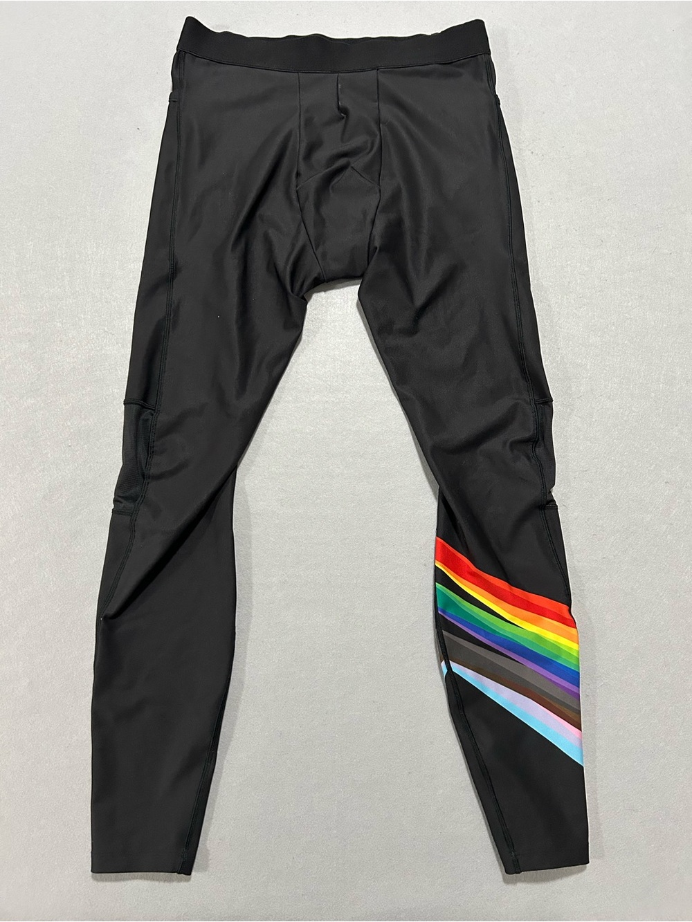 Peloton Pride Rainbow Mens Leggings w/ Pockets Bike Cycle Pants Exercise